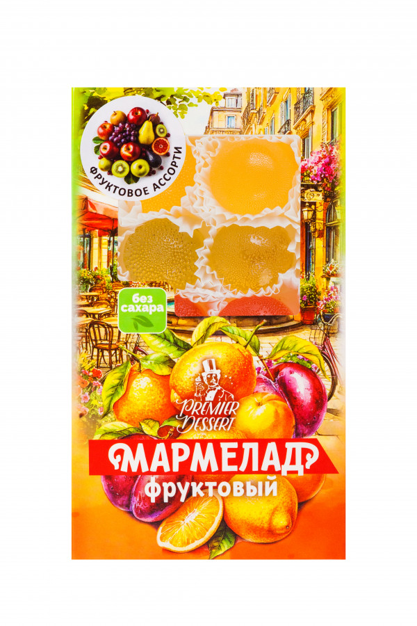 №2 Мармелад Премиум Десерт ФРУКТОВЫЙ (ананас, яблоко, гранат) 200г    в Череповце