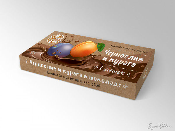 №2 Чернослив и курага в шоколаде, 220г в Череповце