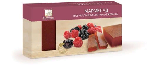  Мармелад пластовый 210г МАЛИНА-ЕЖЕВИКА в Череповце