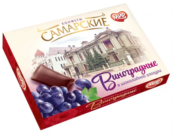 №2 КФ МИР Виноградные в шоколадной глазури 160г  в Череповце