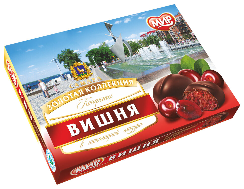  КФ МИР Вишня в шоколадной глазури 160г в Череповце