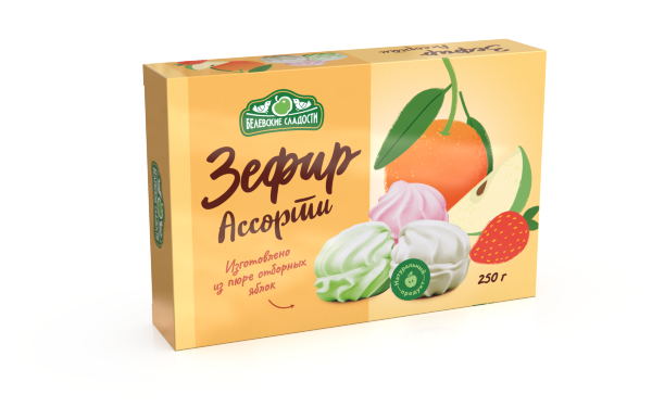 №2 Зефир белевский "Ассорти" 250г в Череповце