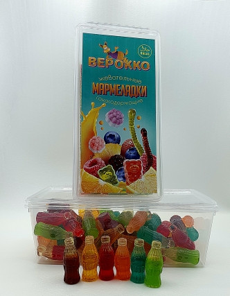  Жевательный мармелад Бутылочки, 250г      в Череповце