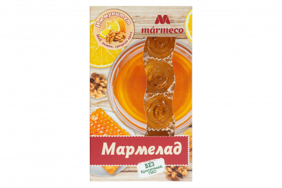  Мармелад "Иммунитет"  Мёд, лимон, грецкий орех, 180г  в Череповце